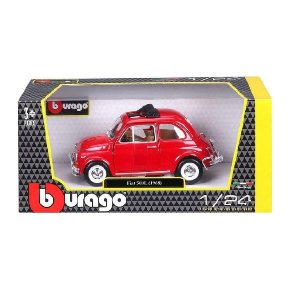BURAGO 1/24 FIAT 500L (1968) RED (18/22099 RED)