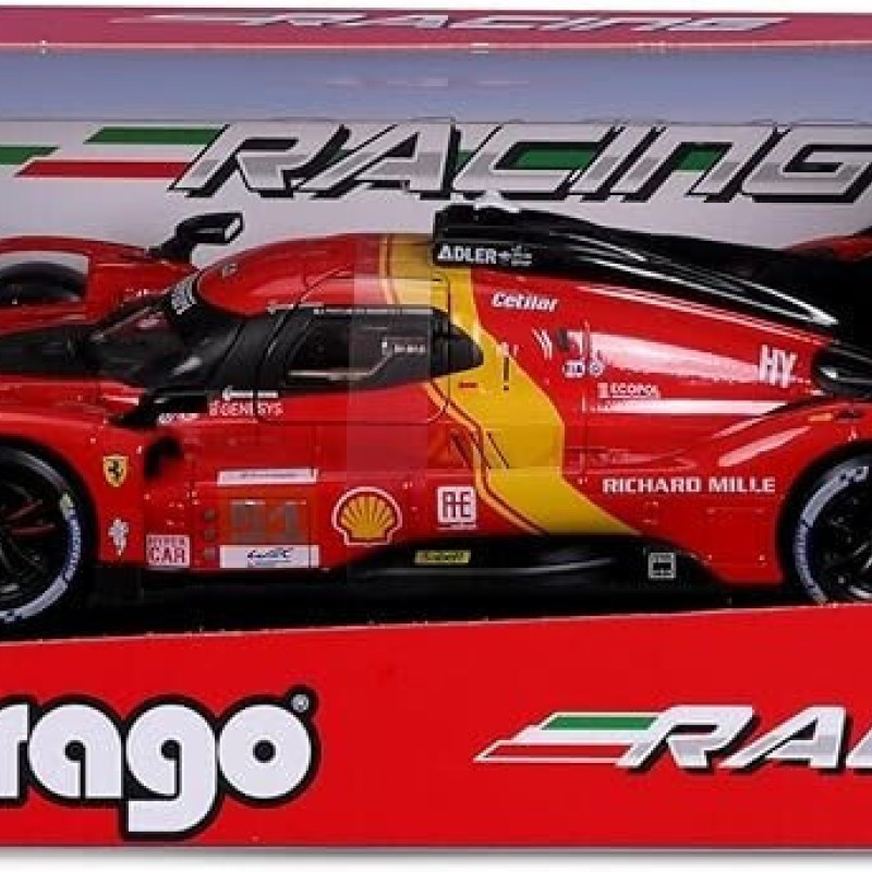 BURAGO 1/24 RACE FERRARI 499P (LeMans 2023) RED (18/26309)