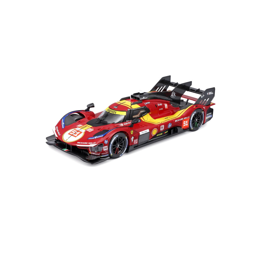 BBURAGO 1:24 RACE FERRARI 499P (LEMANS 2025) RED #51 (18/26317)