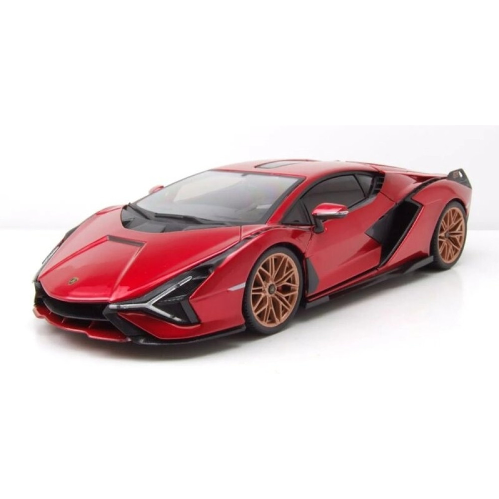 BURAGO 1/24 PLUS  LAMBORGHINI SIAN FKP37 RED (18/21099 RED)