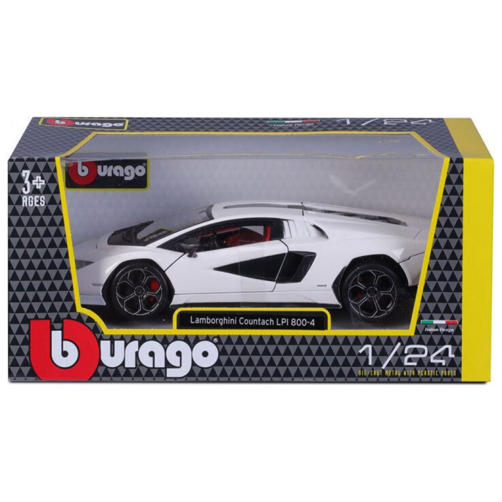 BURAGO 1/24 PLUS  LAMBORGHINI COUNTACH LPI 800-4 (18/21102 RED)