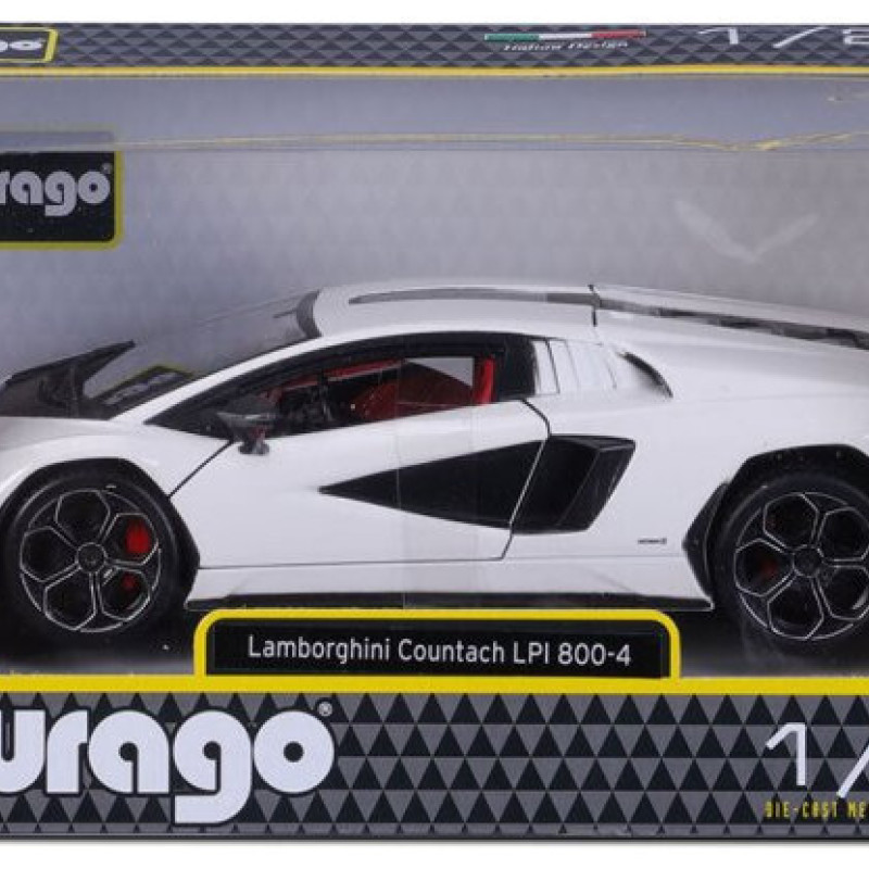 BURAGO 1/24 PLUS  LAMBORGHINI COUNTACH LPI 800-4 (18/21102 RED)