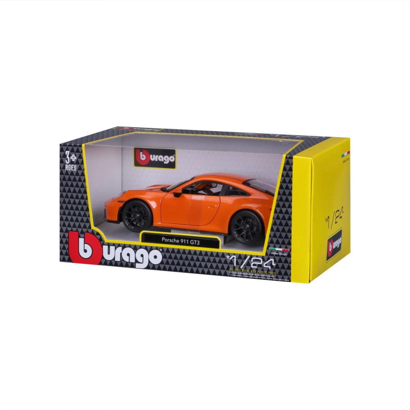 BURAGO 1/24 PORSCHE 911 GT3  ORANGE (18/21104 ORANGE)