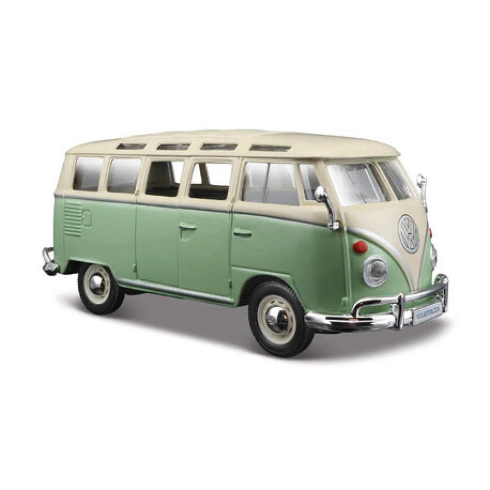 MAISTO 1:25 SP. ED. VOLKSWAGEN VAN "SAMBA" GREEN/CREAM (48/31956 GN)