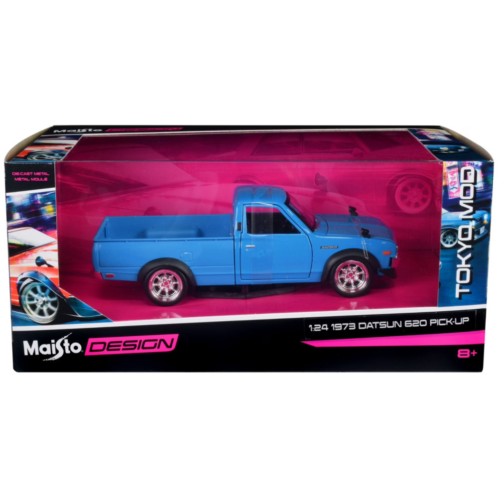 MAISTO 1:24 DESIGN TOKYO MOD 1973 DATSUN 620 PICKUP BLUE (48/32528)