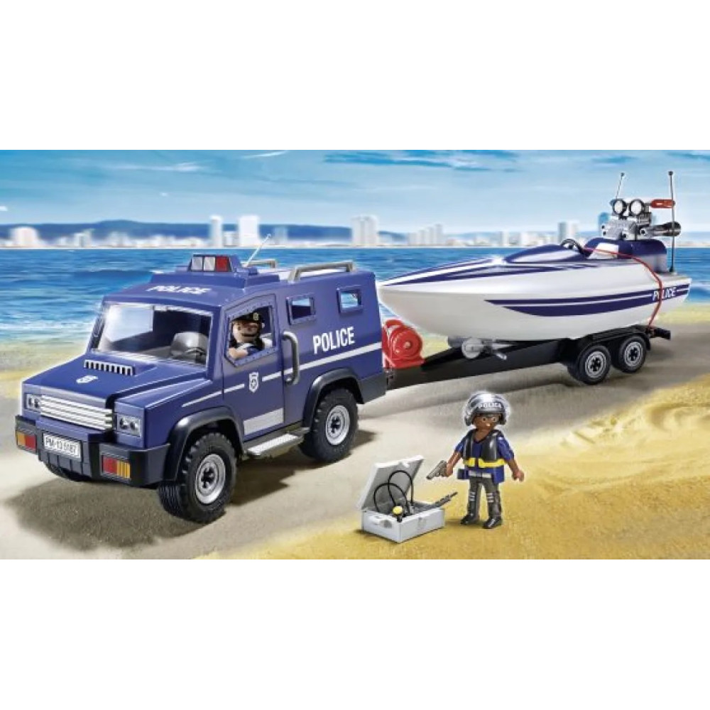 PLAYMOBIL CITY ACTION ΑΣΤΥΝΟΜΙΚΟ ΟΧΗΜΑ ΜΕ ΤΑΧΥΠΛΟΟ (5187)