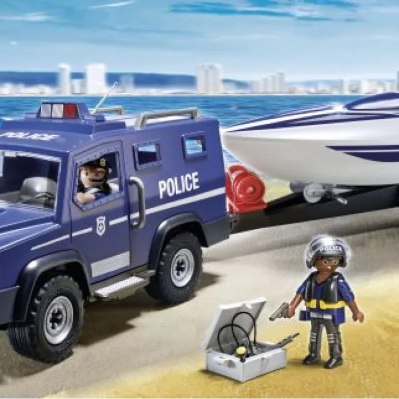 PLAYMOBIL CITY ACTION ΑΣΤΥΝΟΜΙΚΟ ΟΧΗΜΑ ΜΕ ΤΑΧΥΠΛΟΟ (5187)