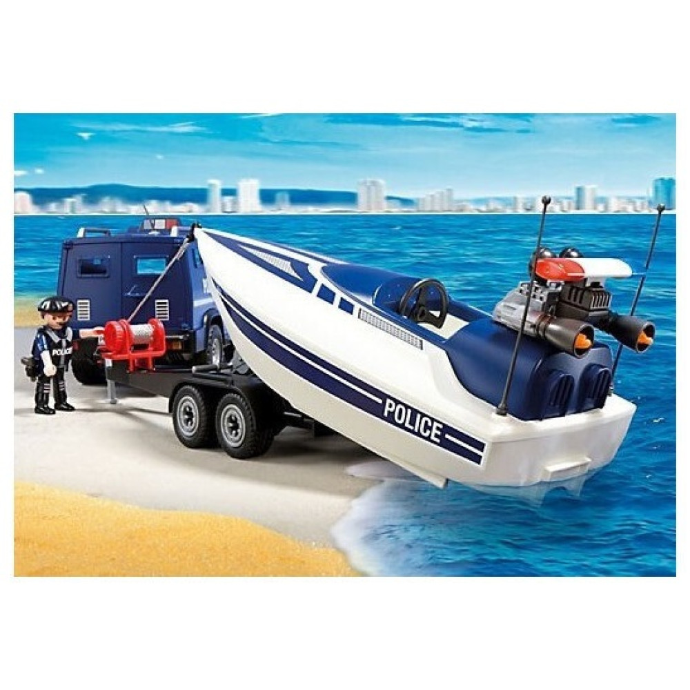 PLAYMOBIL CITY ACTION ΑΣΤΥΝΟΜΙΚΟ ΟΧΗΜΑ ΜΕ ΤΑΧΥΠΛΟΟ (5187)