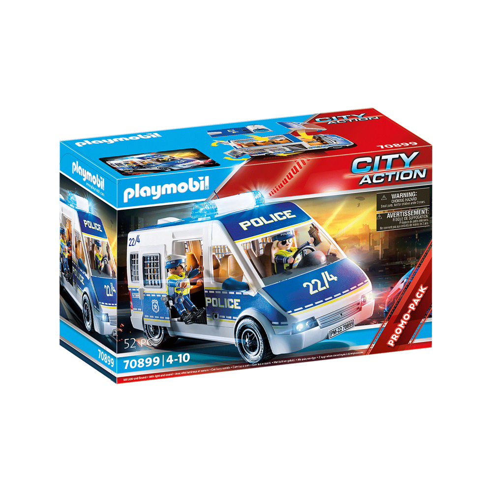 PLAYMOBIL ΑΣΤΥΝΟΜΙΚΟ ΛΕΩΦΟΡΕΙΟ ΜΕ ΦΩΤΑ ΚΑΙ ΗΧΟ (70899)