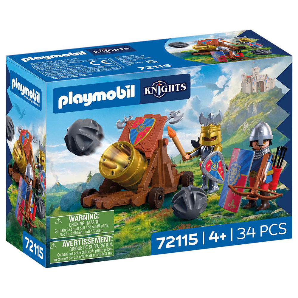 PLAYMOBIL KNIGHTS ΛΕΟΝΤΟΚΑΡΔΟΙ ΙΠΠΟΤΕΣ ΜΕ ΚΑΝΟΝΙ (72115)