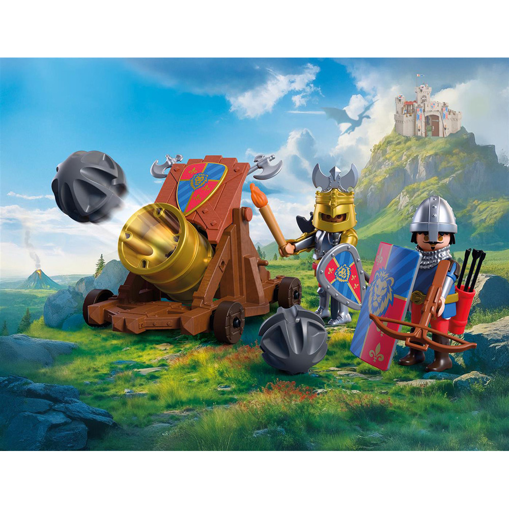 PLAYMOBIL KNIGHTS ΛΕΟΝΤΟΚΑΡΔΟΙ ΙΠΠΟΤΕΣ ΜΕ ΚΑΝΟΝΙ (72115)
