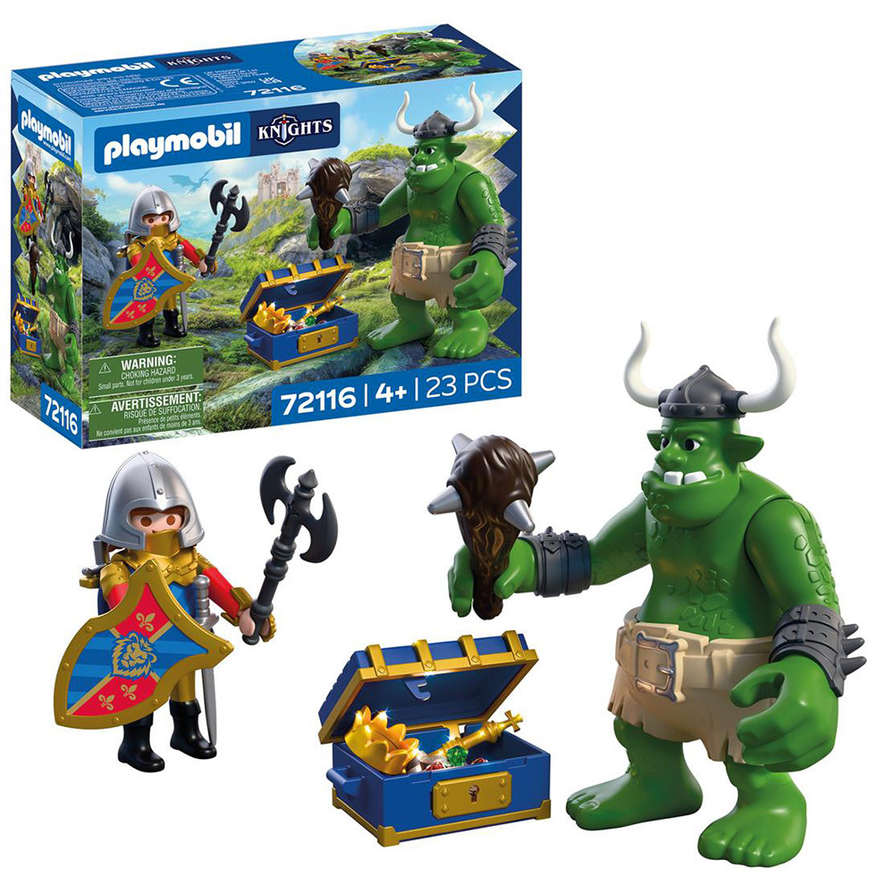 PLAYMOBIL KNIGHTS ΛΕΟΝΤΟΚΑΡΔΟΣ ΙΠΠΟΤΗΣ ΚΑΙ ΤΡΟΛ ΜΕ ΘΗΣΑΥΡΟ (72116)