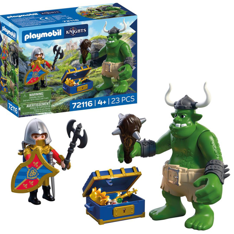 PLAYMOBIL KNIGHTS ΛΕΟΝΤΟΚΑΡΔΟΣ ΙΠΠΟΤΗΣ ΚΑΙ ΤΡΟΛ ΜΕ ΘΗΣΑΥΡΟ (72116)