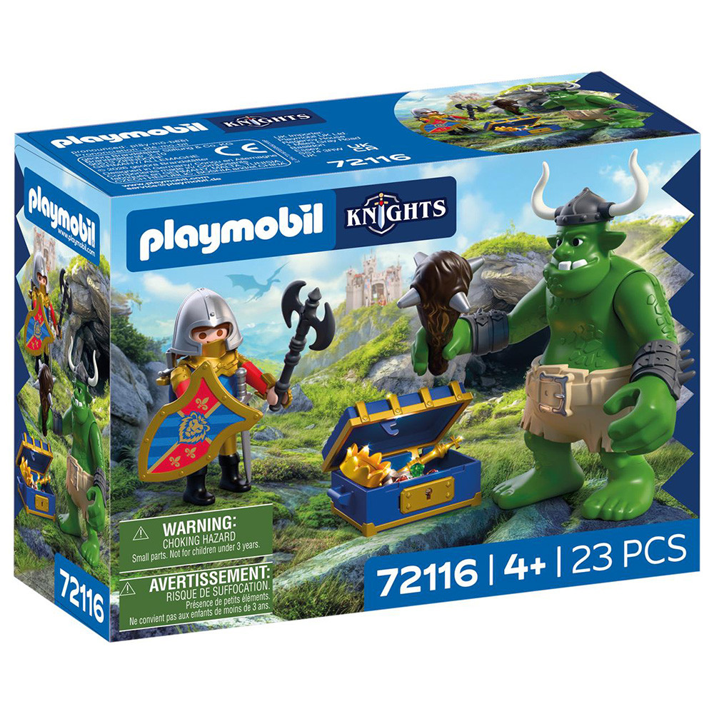 PLAYMOBIL KNIGHTS ΛΕΟΝΤΟΚΑΡΔΟΣ ΙΠΠΟΤΗΣ ΚΑΙ ΤΡΟΛ ΜΕ ΘΗΣΑΥΡΟ (72116)