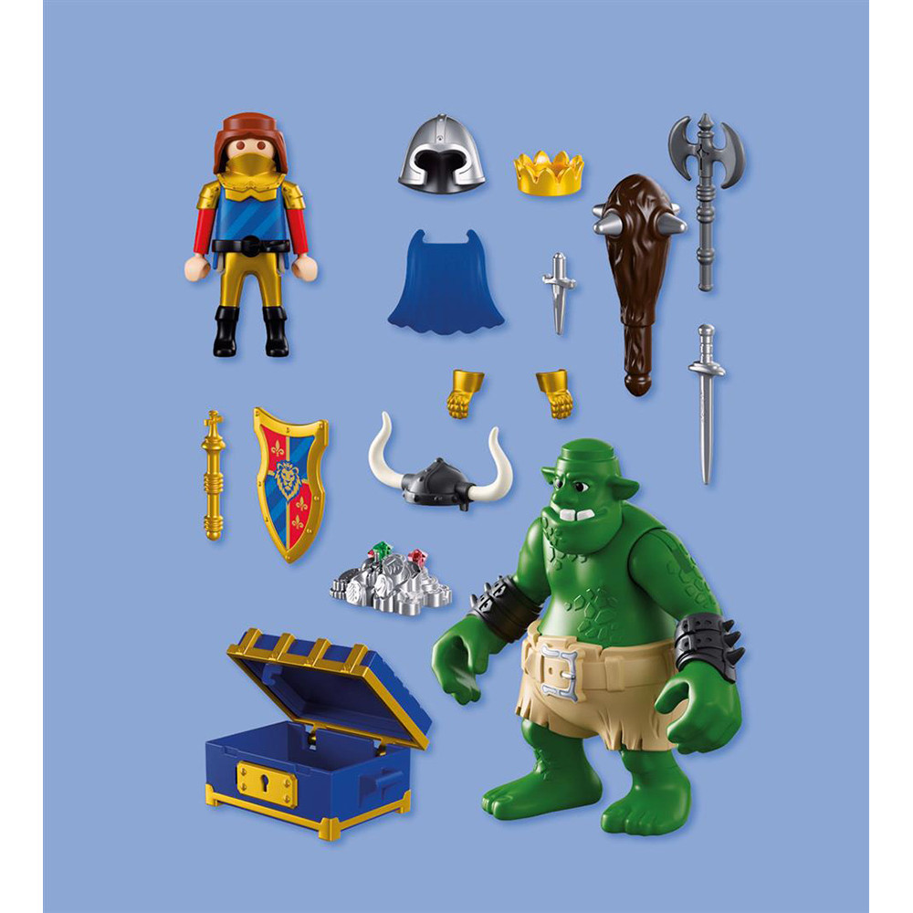 PLAYMOBIL KNIGHTS ΛΕΟΝΤΟΚΑΡΔΟΣ ΙΠΠΟΤΗΣ ΚΑΙ ΤΡΟΛ ΜΕ ΘΗΣΑΥΡΟ (72116)