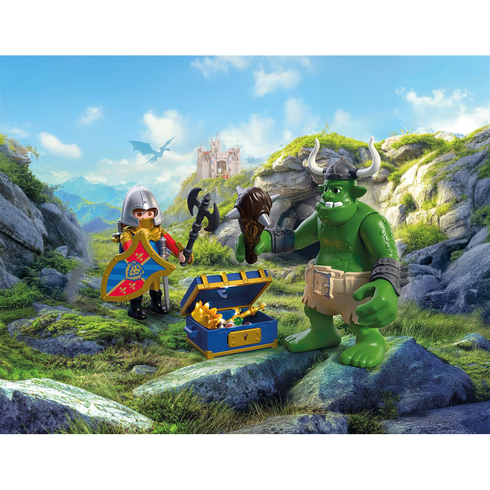 PLAYMOBIL KNIGHTS ΛΕΟΝΤΟΚΑΡΔΟΣ ΙΠΠΟΤΗΣ ΚΑΙ ΤΡΟΛ ΜΕ ΘΗΣΑΥΡΟ (72116)
