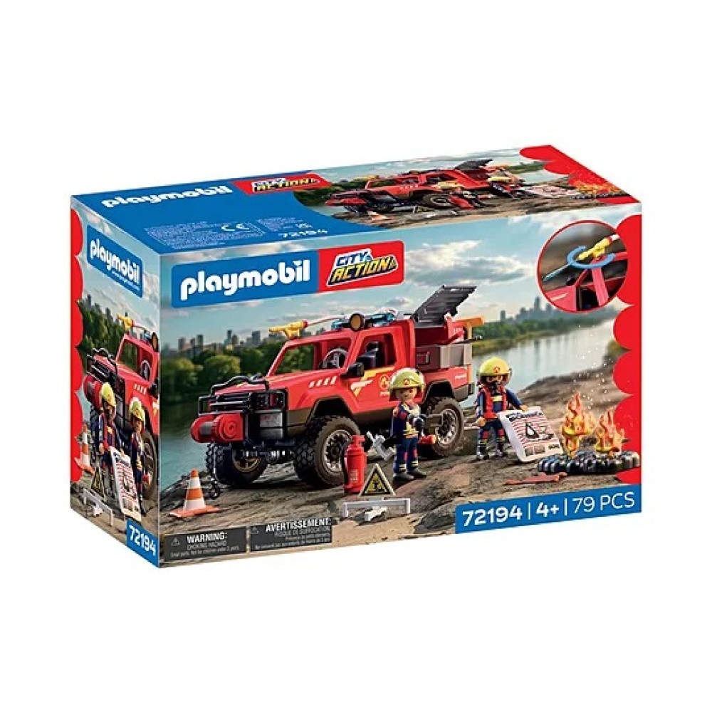 PLAYMOBIL CITY ACTION ΦΟΡΤΗΓΟ ΠΑΝΤΟΣ ΕΔΑΦΟΥΣ ΠΥΡΟΣΒΕΣΤΙΚΗΣ (72194)
