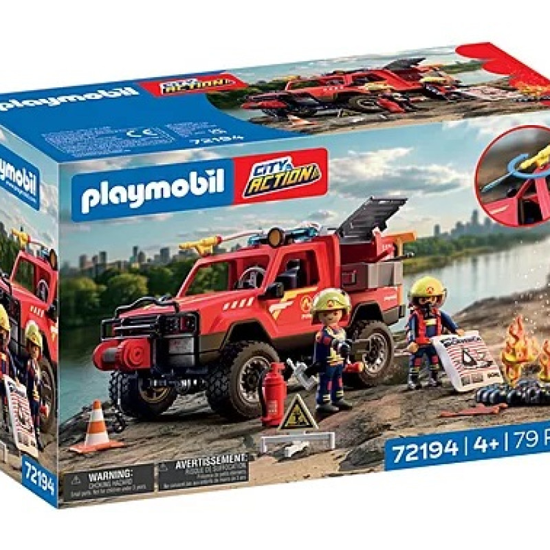 PLAYMOBIL CITY ACTION ΦΟΡΤΗΓΟ ΠΑΝΤΟΣ ΕΔΑΦΟΥΣ ΠΥΡΟΣΒΕΣΤΙΚΗΣ (72194)