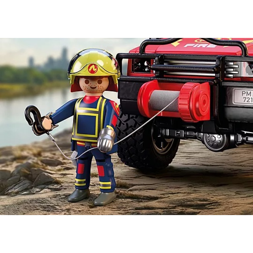 PLAYMOBIL CITY ACTION ΦΟΡΤΗΓΟ ΠΑΝΤΟΣ ΕΔΑΦΟΥΣ ΠΥΡΟΣΒΕΣΤΙΚΗΣ (72194)