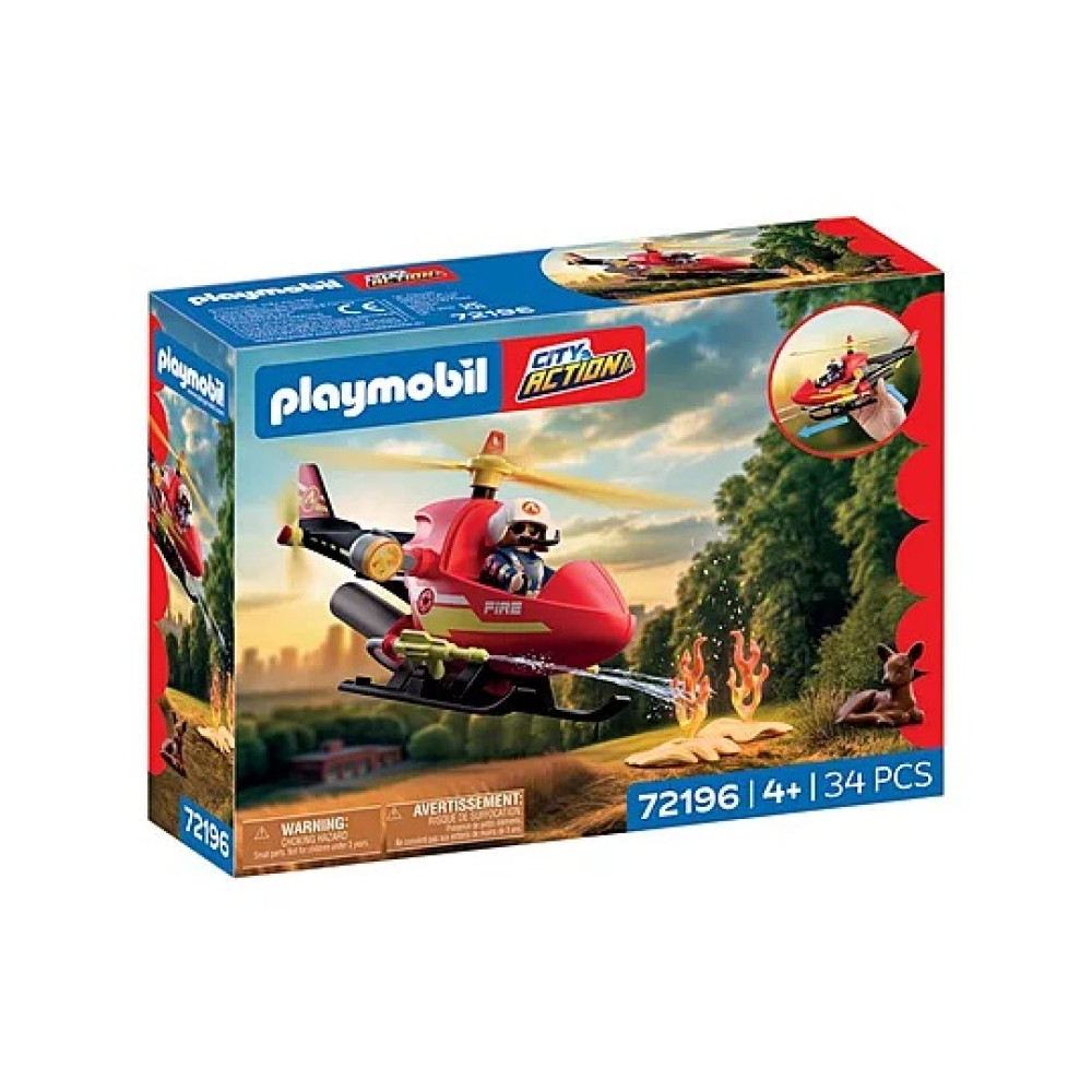 PLAYMOBIL CITY ACTION ΕΛΙΚΟΠΤΕΡΟ ΠΥΡΟΣΒΕΣΤΙΚΗΣ (72196)