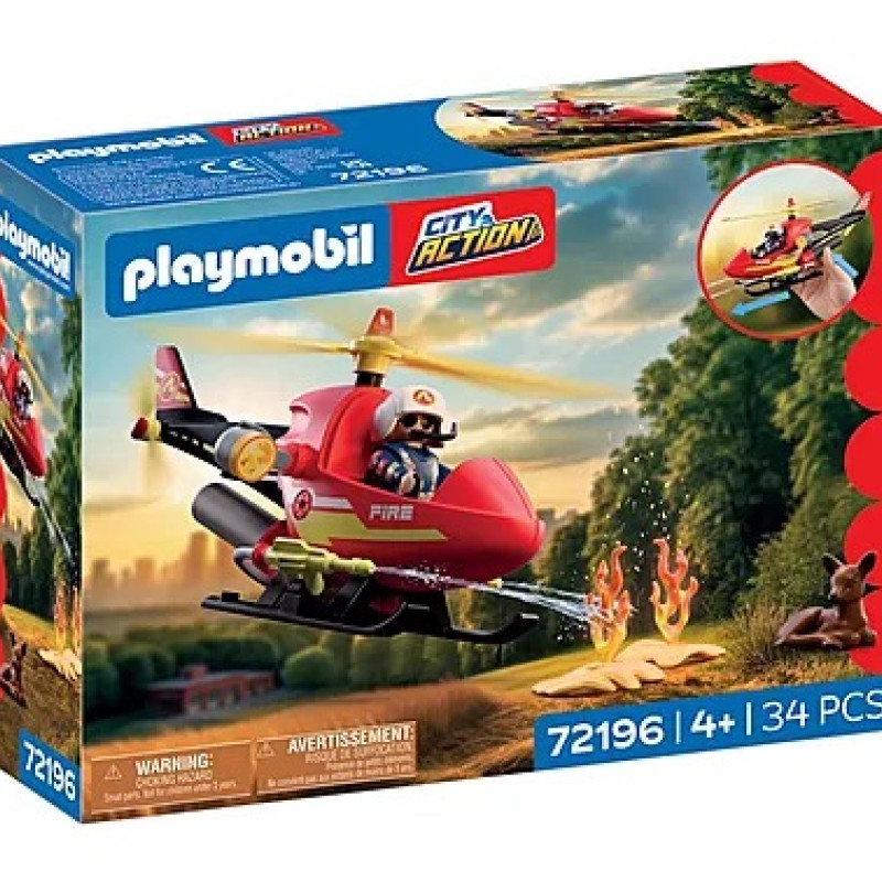 PLAYMOBIL CITY ACTION ΕΛΙΚΟΠΤΕΡΟ ΠΥΡΟΣΒΕΣΤΙΚΗΣ (72196)