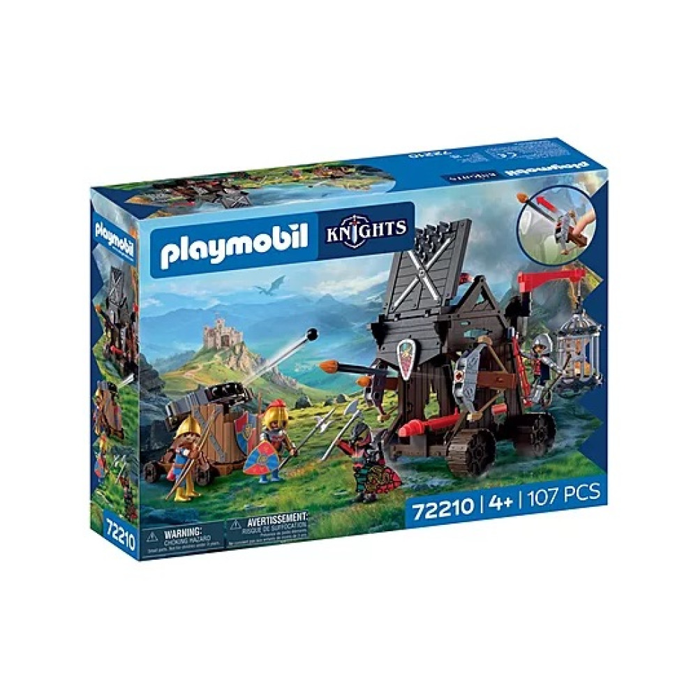 PLAYMOBIL KNIGHTS ΠΟΛΙΟΡΚΗΤΙΚΟΣ ΠΥΡΓΟΣ ΙΠΠΟΤΩΝ ΔΡΑΚΟΥ (72210)