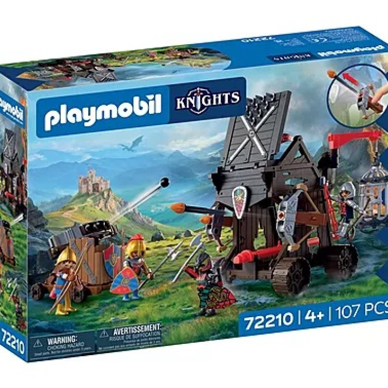 PLAYMOBIL KNIGHTS ΠΟΛΙΟΡΚΗΤΙΚΟΣ ΠΥΡΓΟΣ ΙΠΠΟΤΩΝ ΔΡΑΚΟΥ (72210)