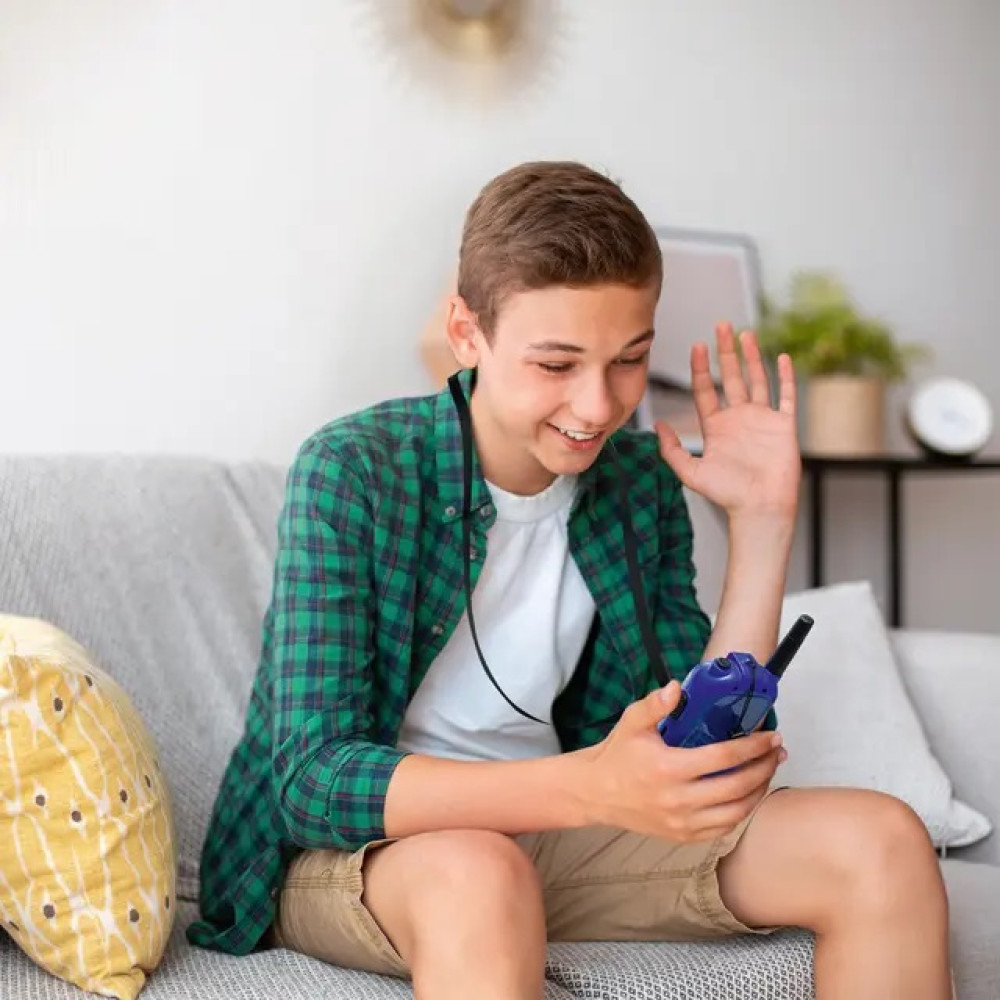 LEXIBOOK WALKIE TALKIE ΕΠΑΝΑΦΟΡΤΙΖΟΜΕΝΟΣ ΒΙΝΤΕΟ ΠΟΜΠΟΔΕΚΤΗΣ ΜΕ ΕΓΧΡΩΜΗ ΟΘΟΝΗ ΚΑΙ ΕΜΒΕΛΕΙΑ 500 ΜΕΤΡΩΝ (25.TWV10)