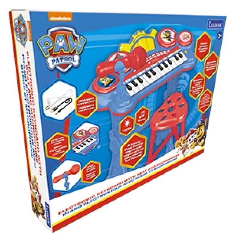 LEXIBOOK PAW PATROL ΗΛΕΚΤΡΟΝΙΚΟ ΠΛΗΚΤΡΟΛΟΓΙΟ ΜΕ ΚΑΡΕΚΛΑΚΙ ΚΑΙ ΜΙΚΡΟΦΩΝΟ (K707PA)