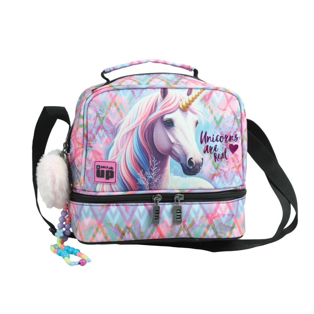 BMU ΤΣΑΝΤΑΚΙ ΦΑΓΗΤΟΥ OBΑΛ PASTEL UNICORN (357-41220)