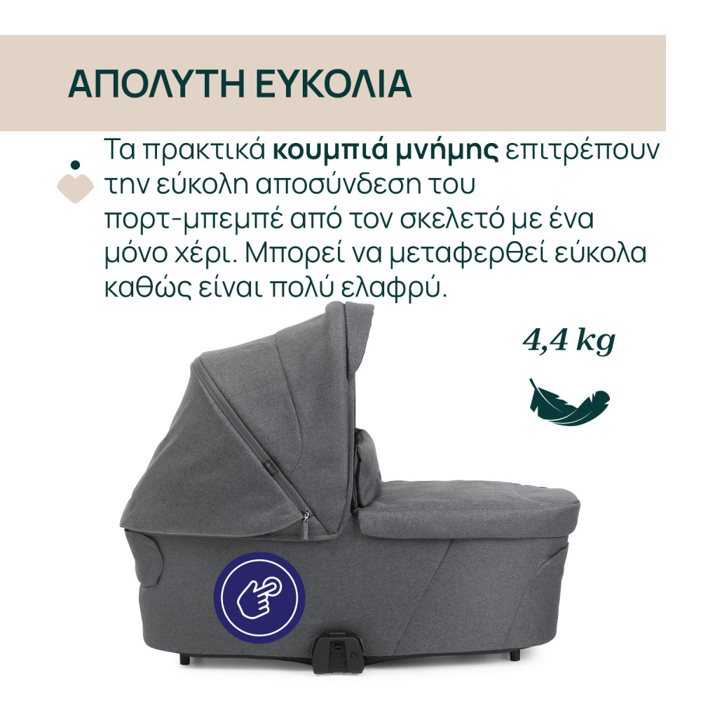 Chicco Port Bebe Flexi για Καρότσι Bellagio Black Satin