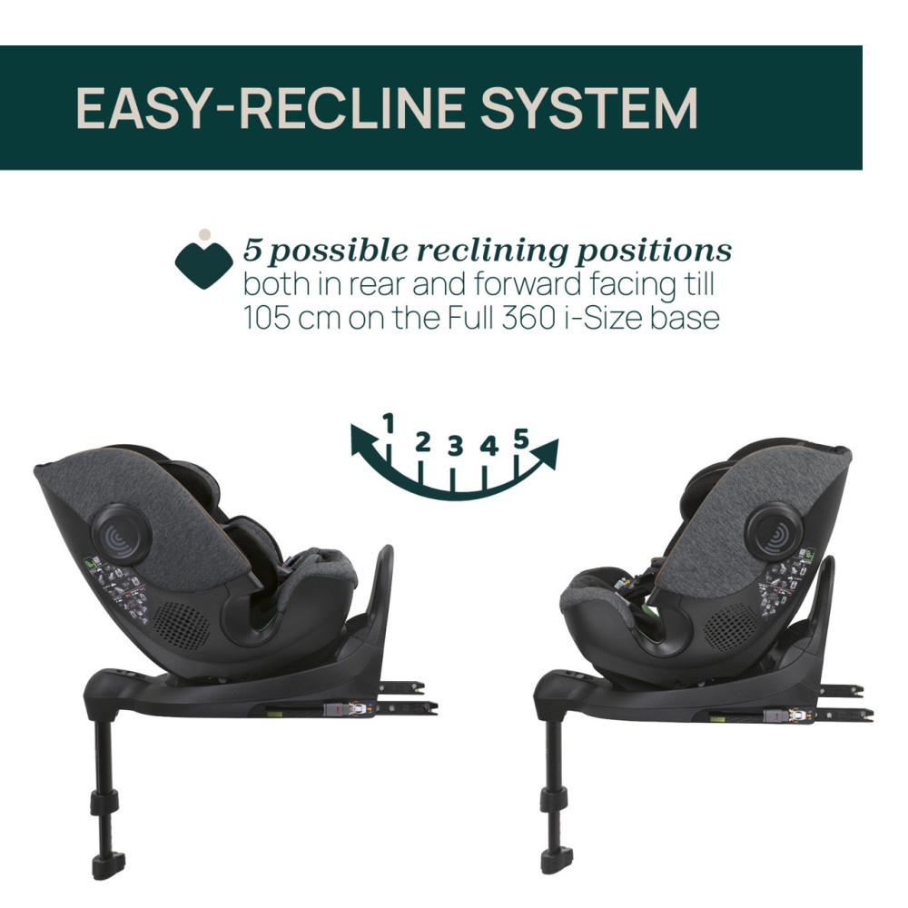 Chicco Καθισματάκι Αυτοκινήτου Bi-Seat i-Size Air για Παιδί 40-150 cm Graphite