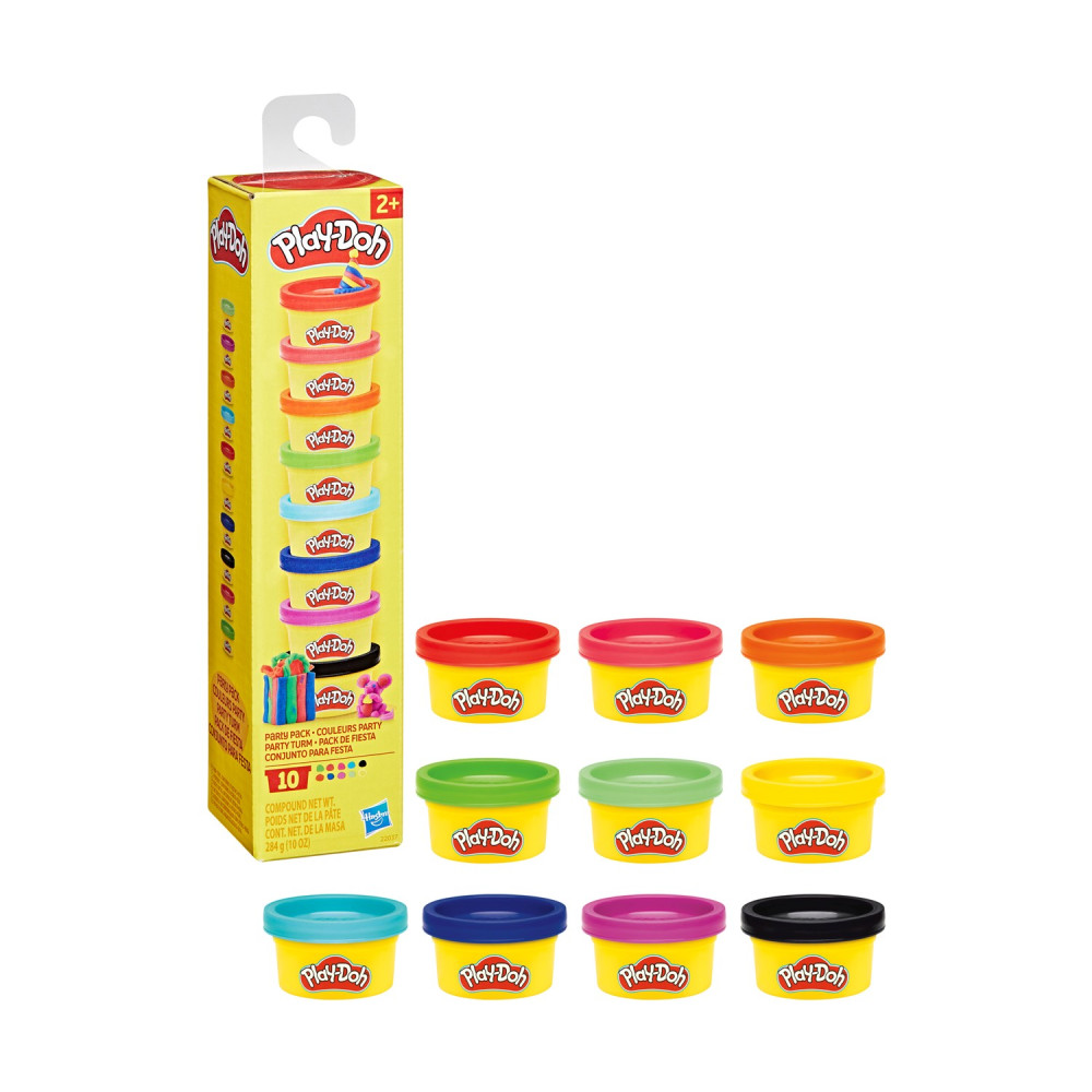 HASBRO PLAY-DOH PARTY PACK MINI TUBES (10pcs) (22037)