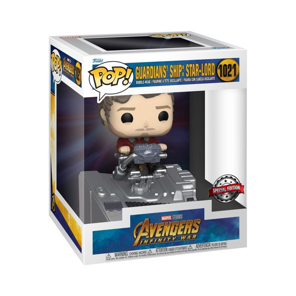 Funko Pop! Deluxe: Marvel Avengers Infinity War - Guardians Ship: Star-Lord (Special Edition) #1021 Bobble-Head Vinyl Figure