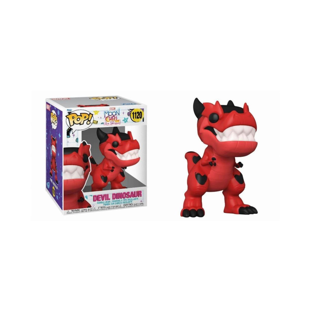 Funko Pop! Super Marvel: Moon Girl  Devil Dinosaur S1 - Devil Dinosaur #1120 Bobble-Head Vinyl Figure (6)
