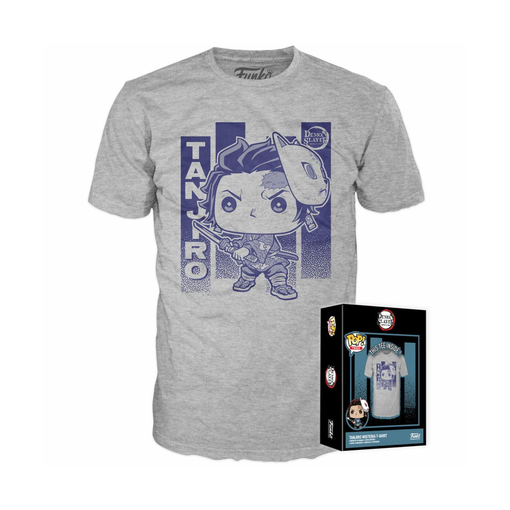 Funko Boxed Tee: Demon Sleyer - Tanjiro with Wisteria (XL)