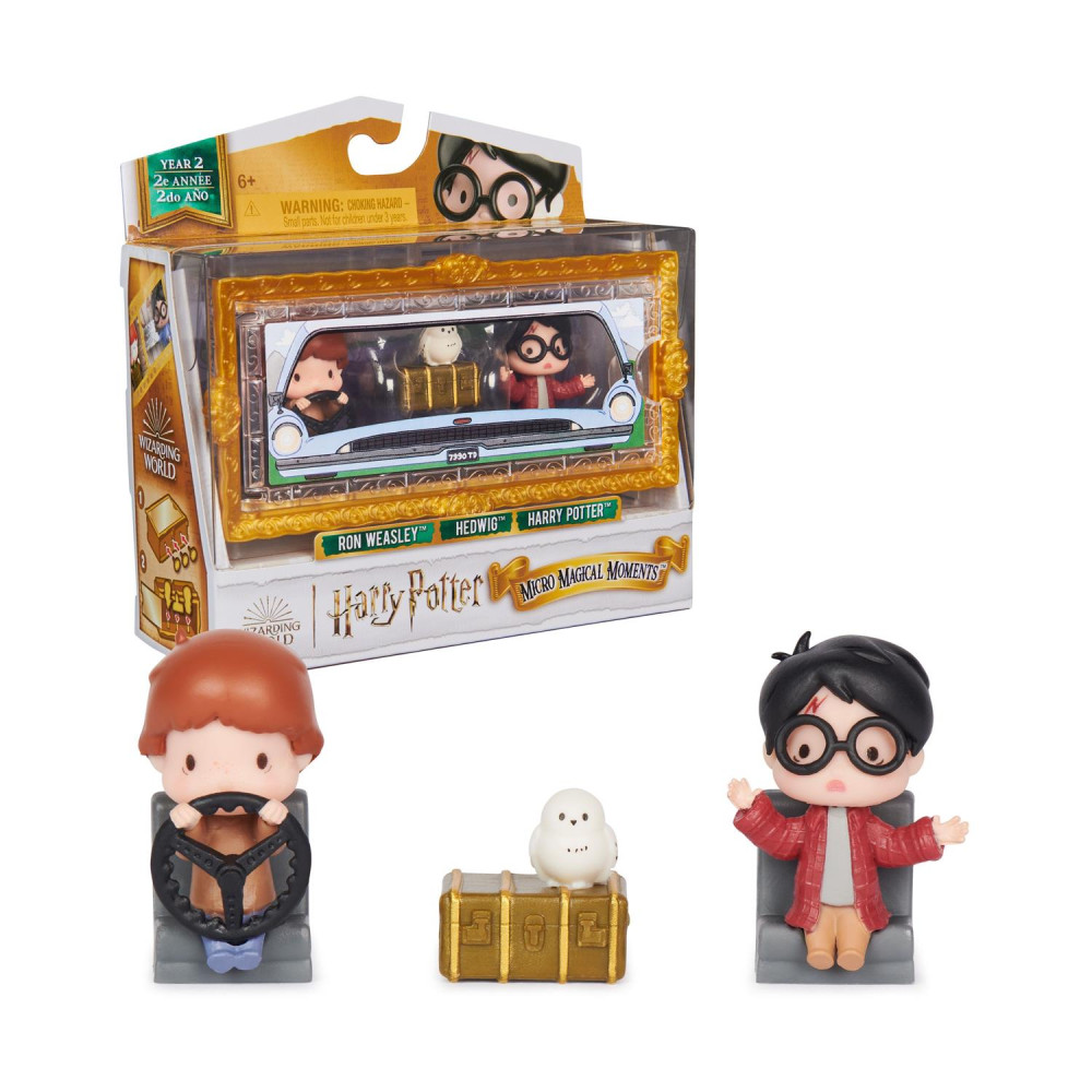 Spin Master Harry Potter: Micro Magical Moments - Ron Weasly/Hedwig/Harry Potter Mini Figures 3Pack (6068612)