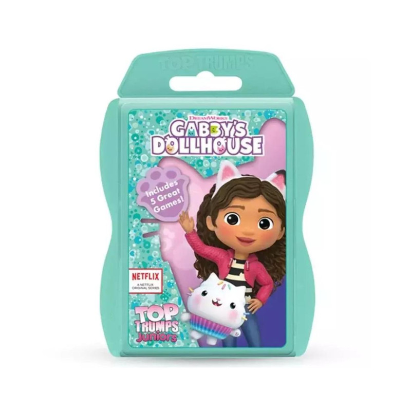Winning Moves: Top Trumps Juniors - Gabbys Dollhouse Playing Cards (WM04165-EN1-6)