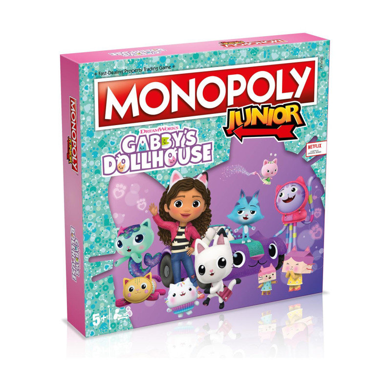 Winning Moves: Monopoly - Junior Gabbys Dollhouse  Επιτραπέζιο (Ελληνική Γλώσσα) (WM04157)