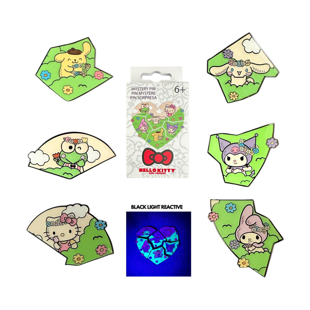 Funko Loungefly Blind Box Enamel Pins - Sanrio: Hello Kitty and Friends - Flower Crown Puzzle Mystery Pin (SANPN0261-EA)