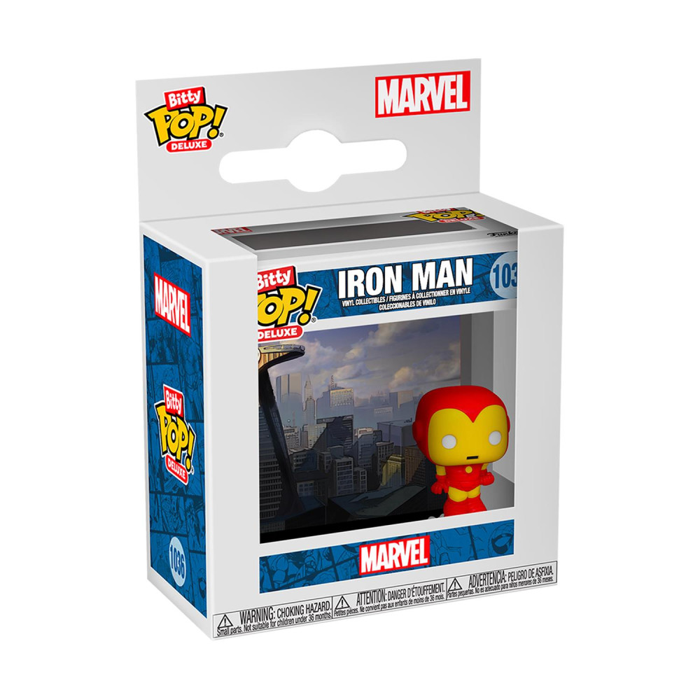 Funko Bitty Pop! Deluxe: Iron Man (AvengerTower) #1036 Vinyl Figure
