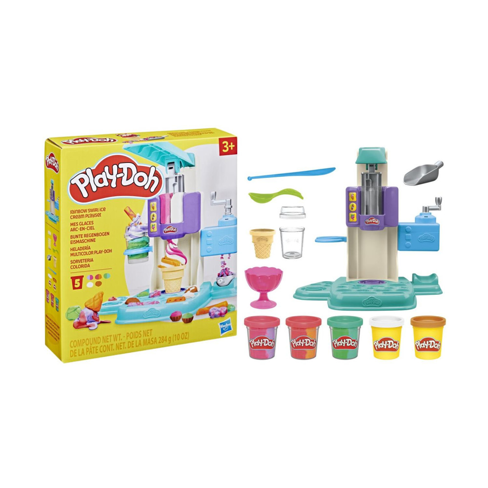 Hasbro Play-Doh: Rainbow Swirl Ice Cream Playset (G0028)