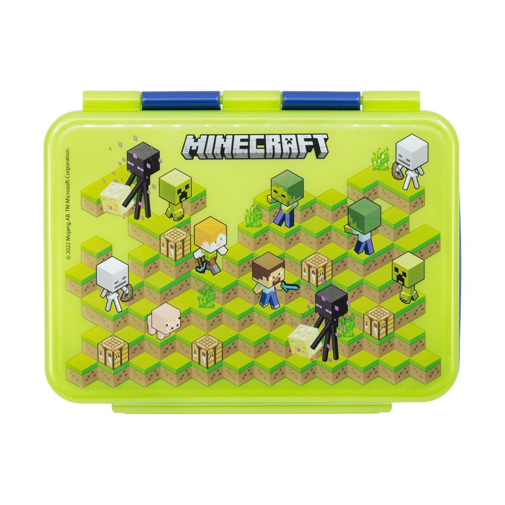 Stor: Minecraft - Isometric Ss Clamp Rectangular Sandwich Box (1100ml) (40496)