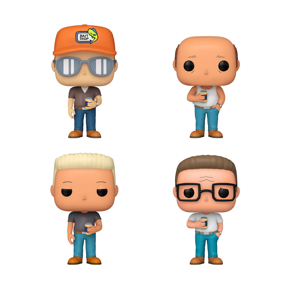 Funko Pop! 4-Pack: King of The Hill - Dale Gribble (Special Edition) Vinyl Figures