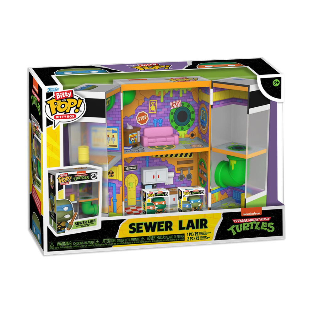 Funko Bitty Pop! Box: Teenage Mutant Ninja Turtles - Sewer Lair Vinyl Figures