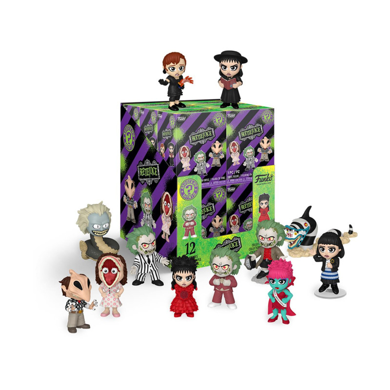 Funko Mystery Minis: Beetlejuice -Beetlejuice, Lydia Deetz, Sandworm, Adam Maitland, Barbara Maitland, Delia Deetz, Miss Argentin, Snake (Blind Box/Random) Vinyl Figures