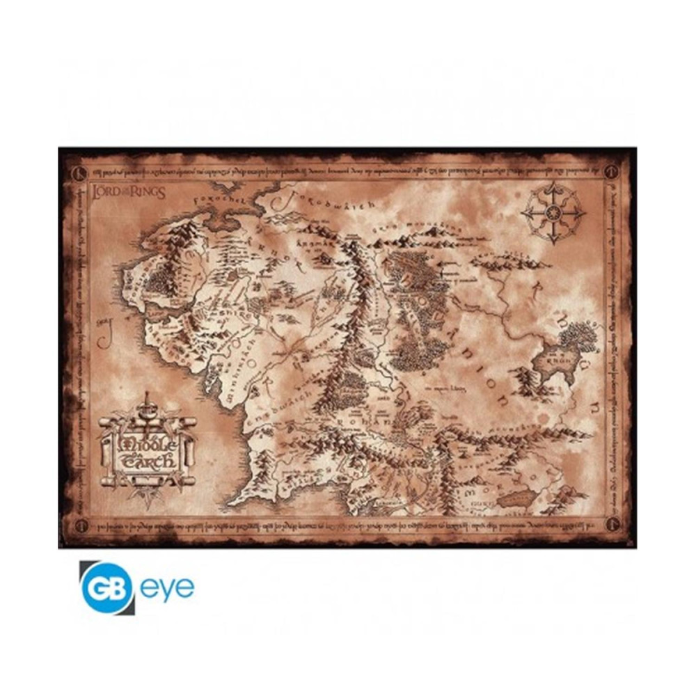 Abysse: Lord Of The Rings - Map Maxi Poster (91.5X61) (ABYDCO224)