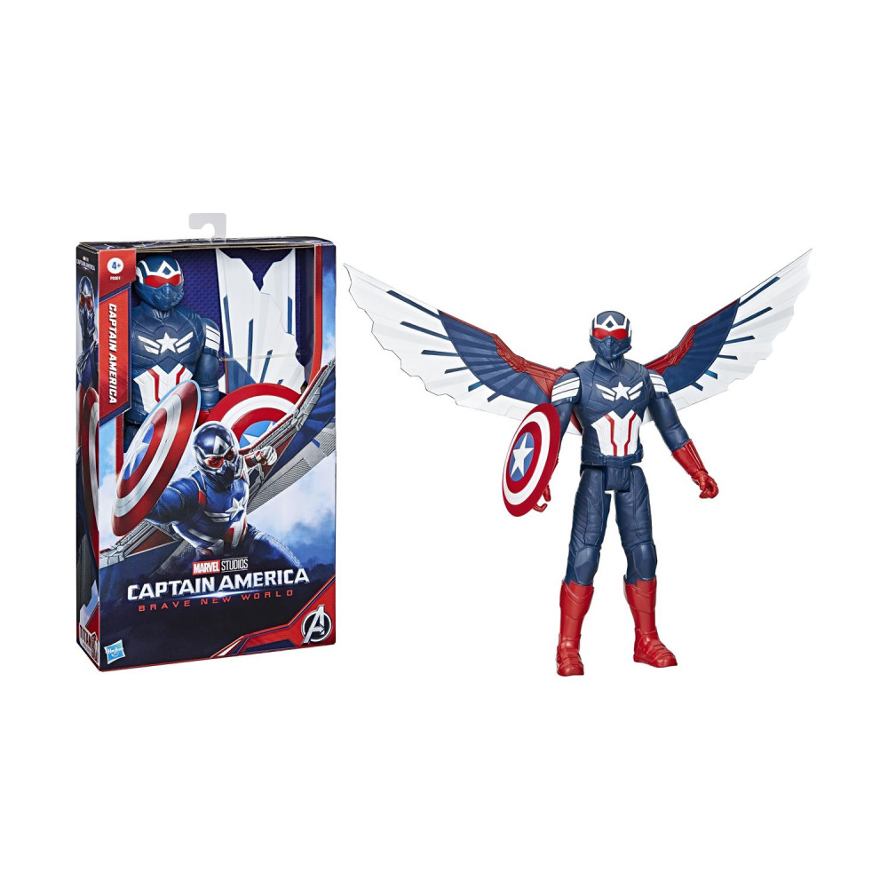Hasbro Captain America: Brave New World - Titan Heroes Captain America Deluxe Titan Figure (F9301)