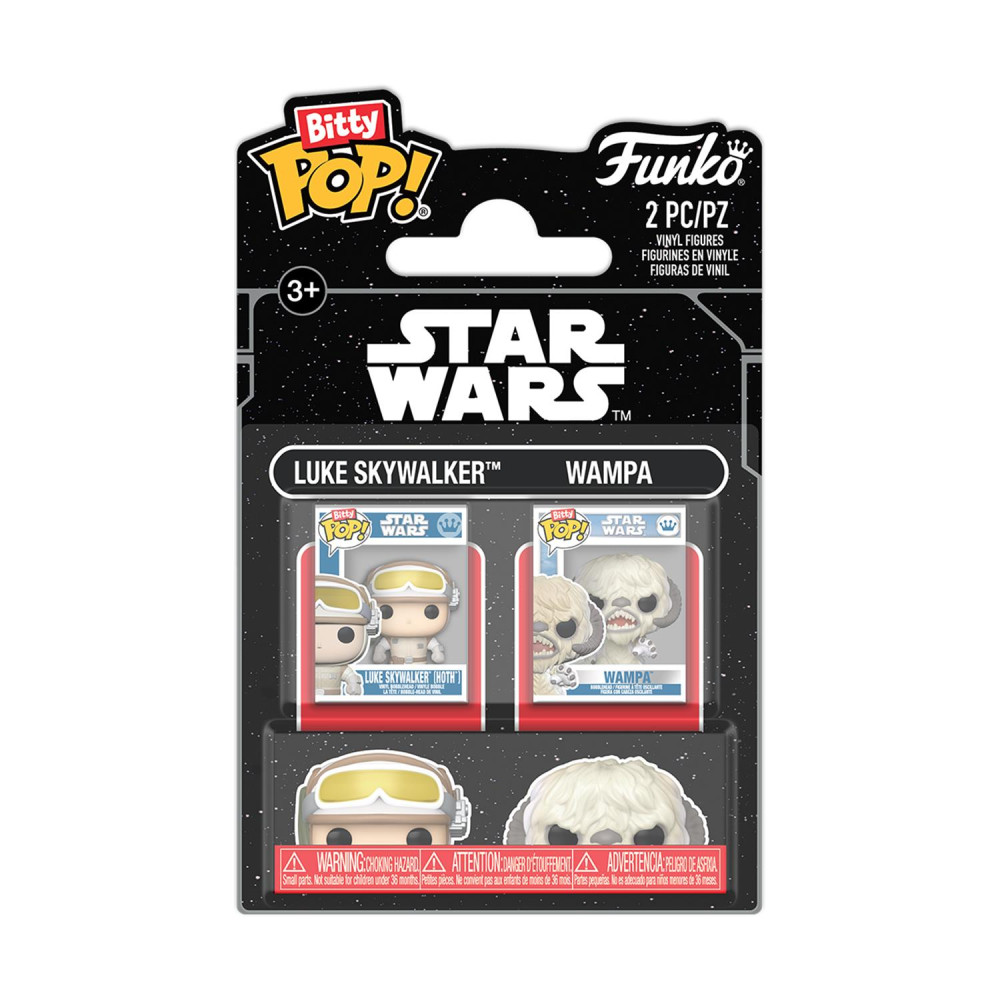Funko Bitty Pop! 2-Pack Disney: Star Wars - Luke Skywalker &amp; Wampa Vinyl Figures