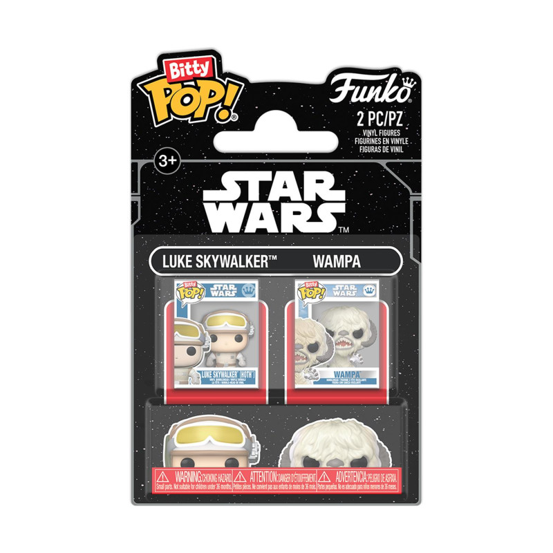 Funko Bitty Pop! 2-Pack Disney: Star Wars - Luke Skywalker &amp; Wampa Vinyl Figures